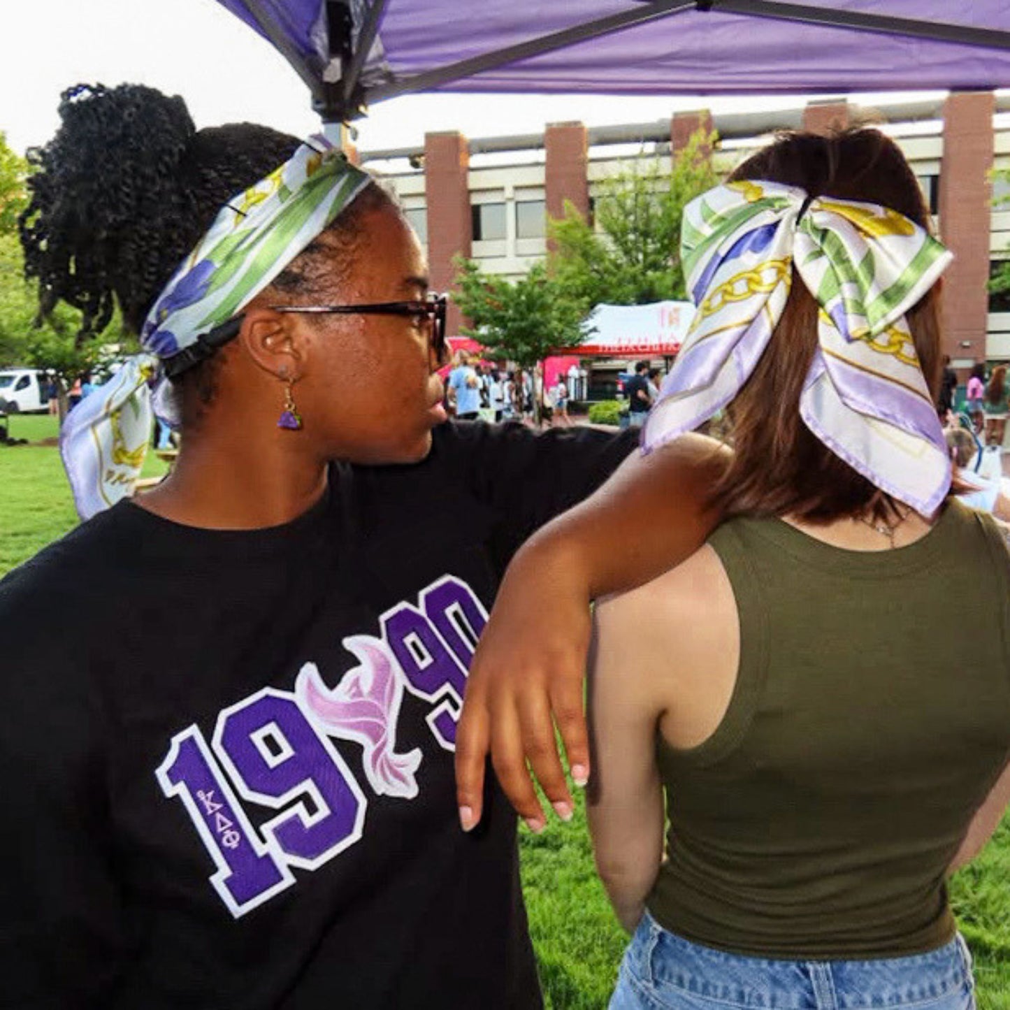 aKDPhi Iris and Hourglass Bandana
